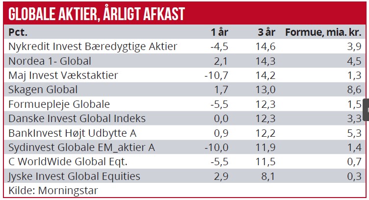 Kapitalforvaltere 2022 - Globale aktier