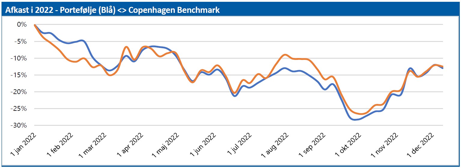 Porteføljen - afkast i 2022