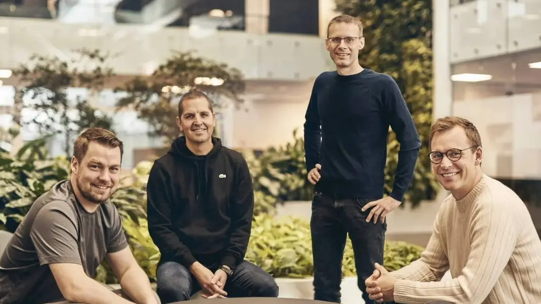 Her er de fire stiftere af InCommodities. Fra venstre er det Emil Gerhardt, Jeppe Højgaard, Christian Bach samt Jesper Johanson. Foto: InCommodities/ Pr