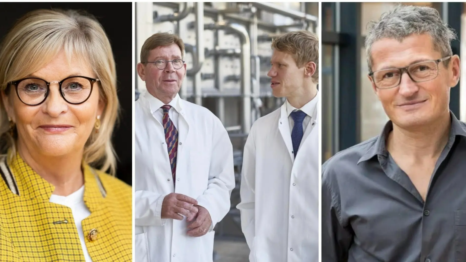 Winnie Liljeborg (tv), familien Sidelmann Christensen (midt) og Jacob Jelsing (th) er blandt Midtsjællandsk rigeste. Foto: PR