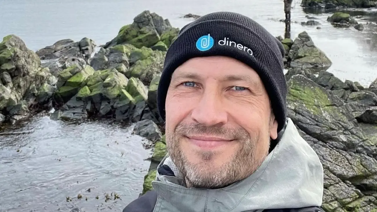 Martin Thorborg går i rette med erhvervsministeren. Foto: Privat