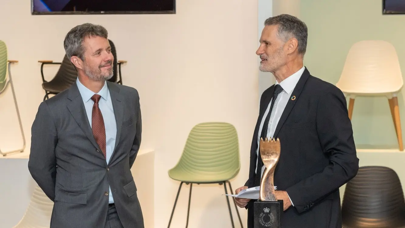 ScanCom fik i 2022 besøg af den daværende kronprins Frederik. Foto: ScanCom/ Jysk / PR