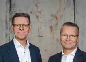 Adm. direktør Jes Munk og Thomas Kähler. Foto Rockwool.