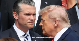 Pete Hegseth og Donald Trump