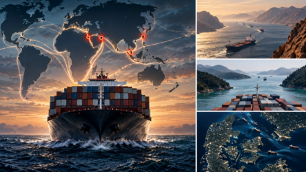 Globale skibsruter og maritime flaskehalse